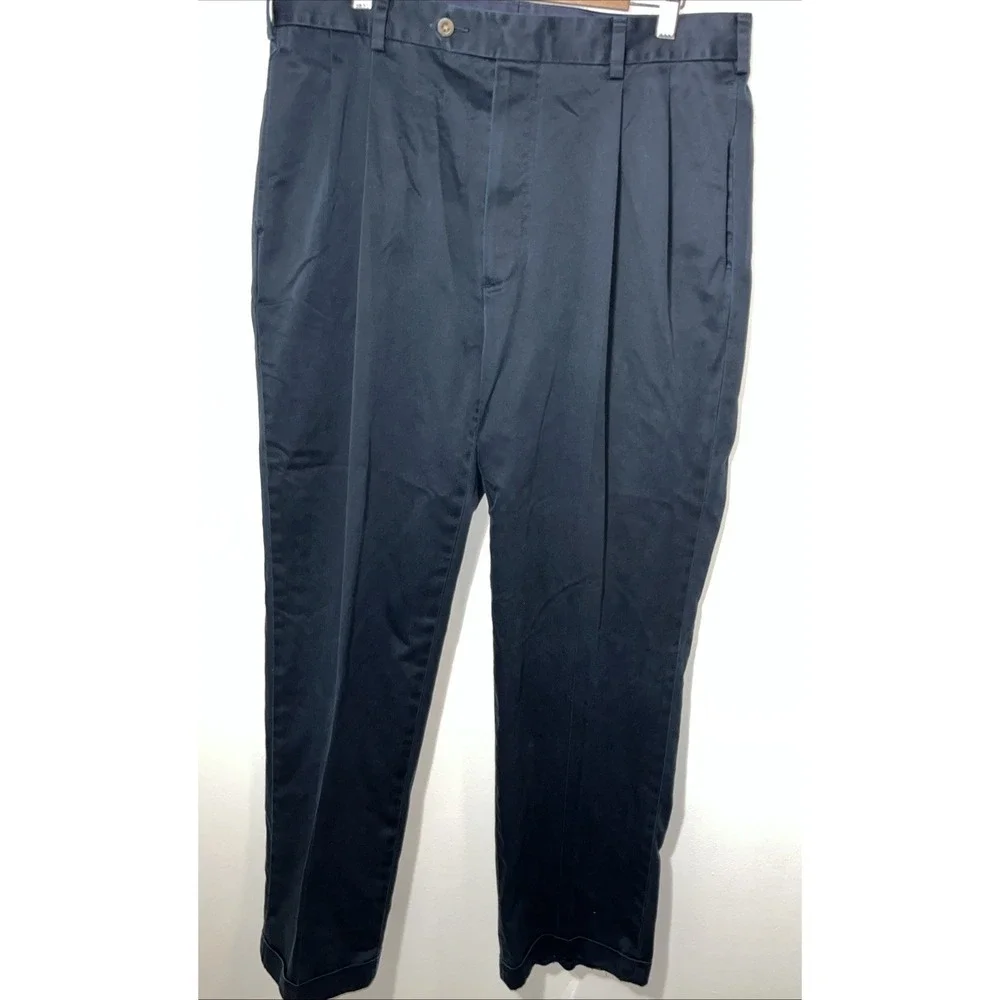 Traveler Performance Traditional Fit Pleated Chinos 36x32